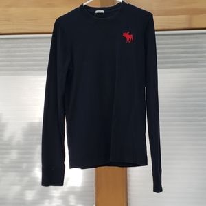Abercrombie Long Sleeve Navy Blue Shirt